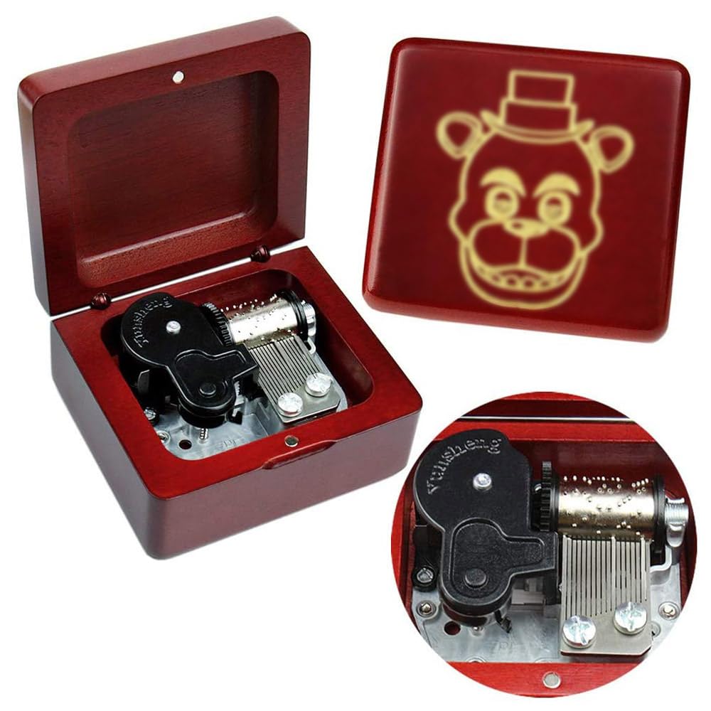 Amazon.com: Sinzyo Music Box Vintage Wood Carved Mechanism Musical
