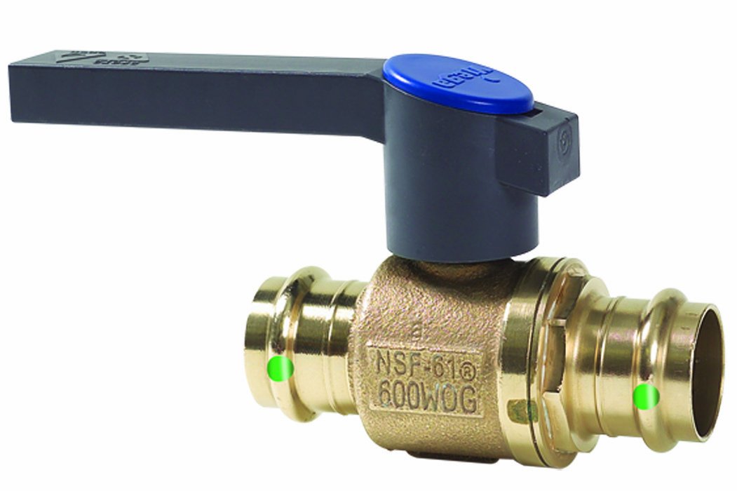 Viega 19688 ProPress Bronze Ball Valve with Plastic Handle with 1-Inch P x P, 12-Pack
