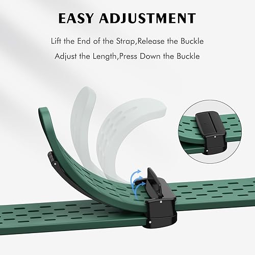 Miniatura 3 de ISABAKE Correa de reloj de silicona Air-holes para Garmin Fenix 7Fenix 6Fenix 6 ProFenix 5Fenix 5 Plus, correa deportiva suave de ajuste rápido de