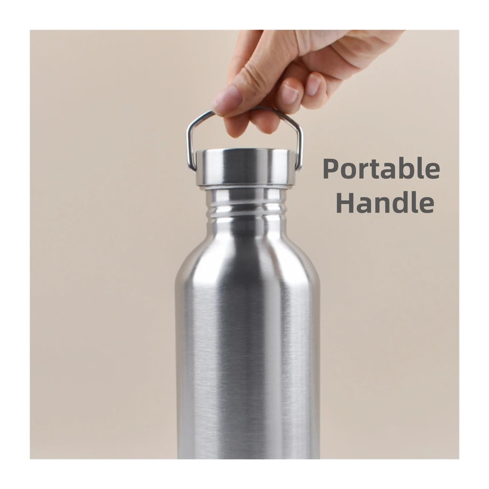 1 szt. Butelka na wodę ze stali nierdzewnej o pojemności 350–2000 ml z pojedynczą ścianką(1500ml)