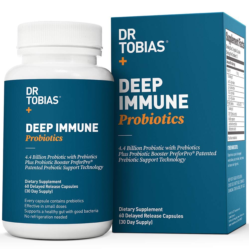 Dr. Tobias Optimum Deep Immune Probiotics Unflavored, 60 Capsules
