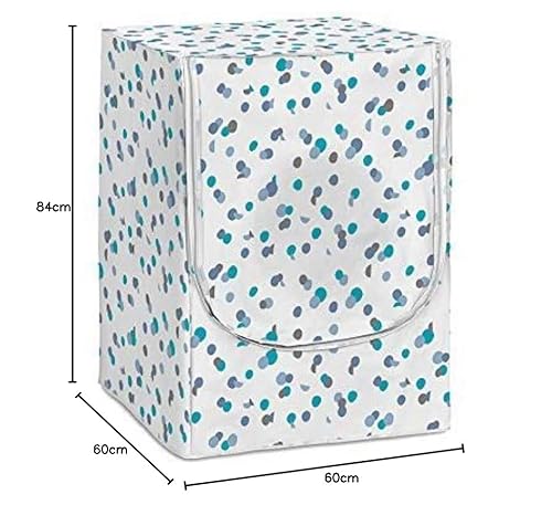 Rayen | Abdeckung für Frontlader-Waschmaschine | Schutzhülle für Waschmaschine und Trockner mit Reißverschluss | 84 x 60 x 60 cm