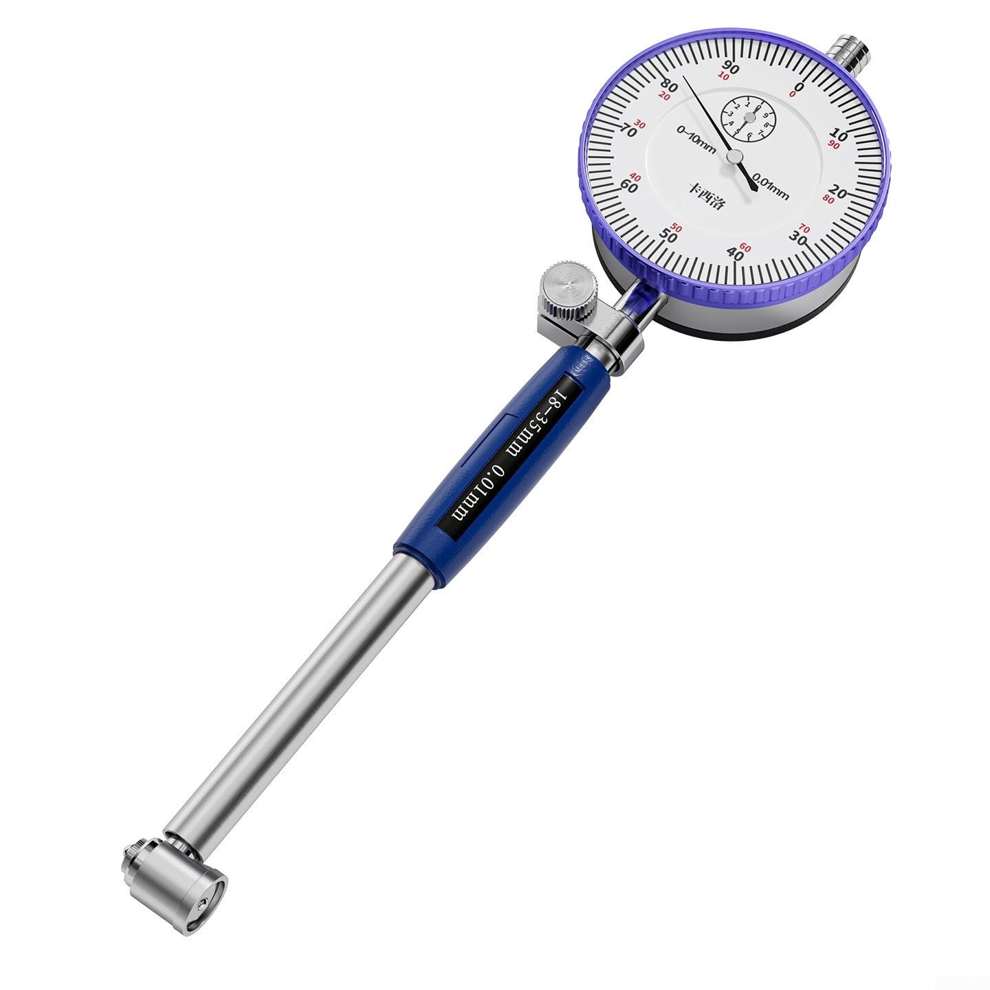 per indicatore di quadrante, strumento di misurazione del cilindro da 0,01 mm con sonde intercambiabili per foro motore 10-450 mm (35-50 mm)
