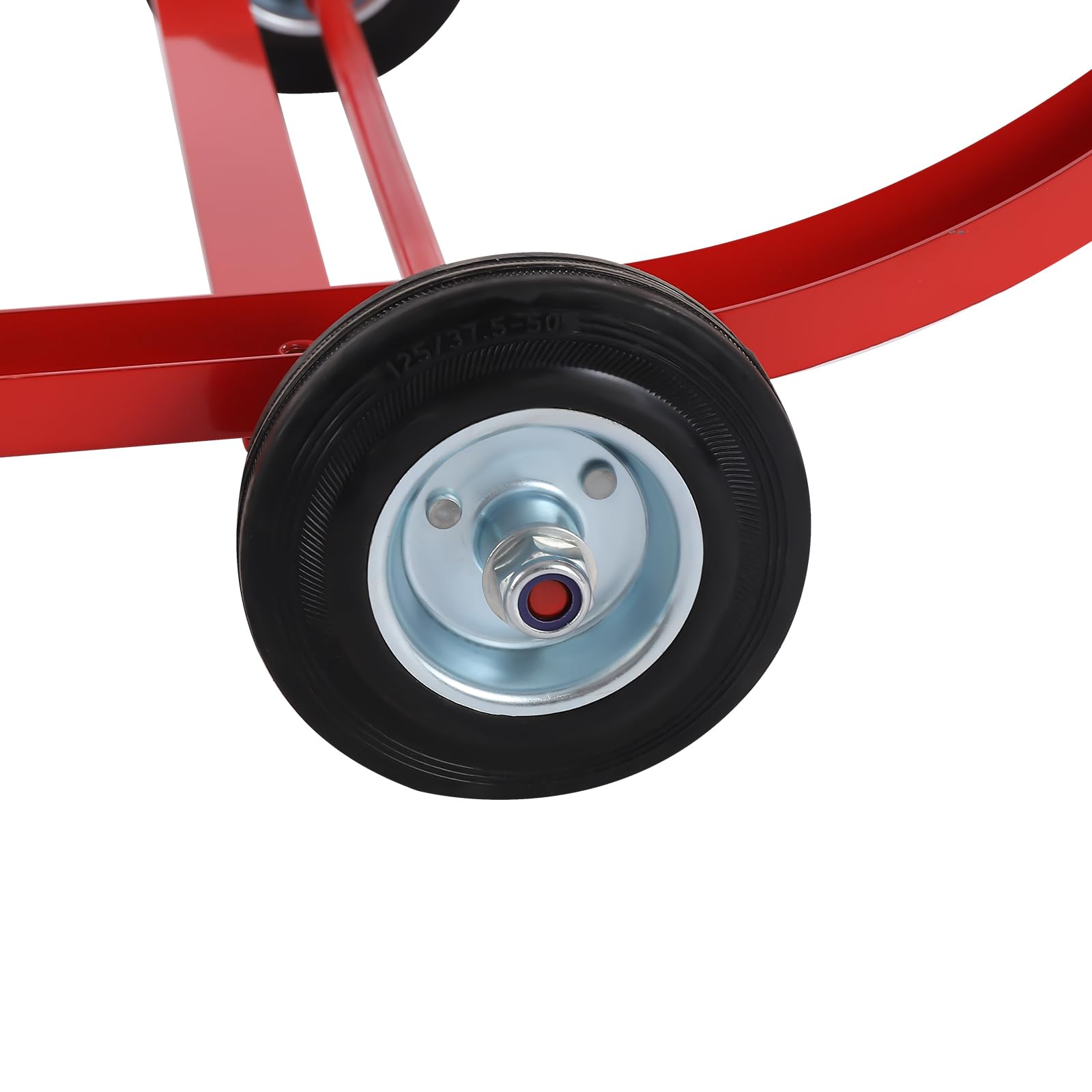 Supporto per tamburo, resistente da 55 galloni, con 4 ruote e timone retrattile, capacità 272,2 kg, supporto per la movimentazione di fusti di petrolio industriali in acciaio, per officina, fabbrica,