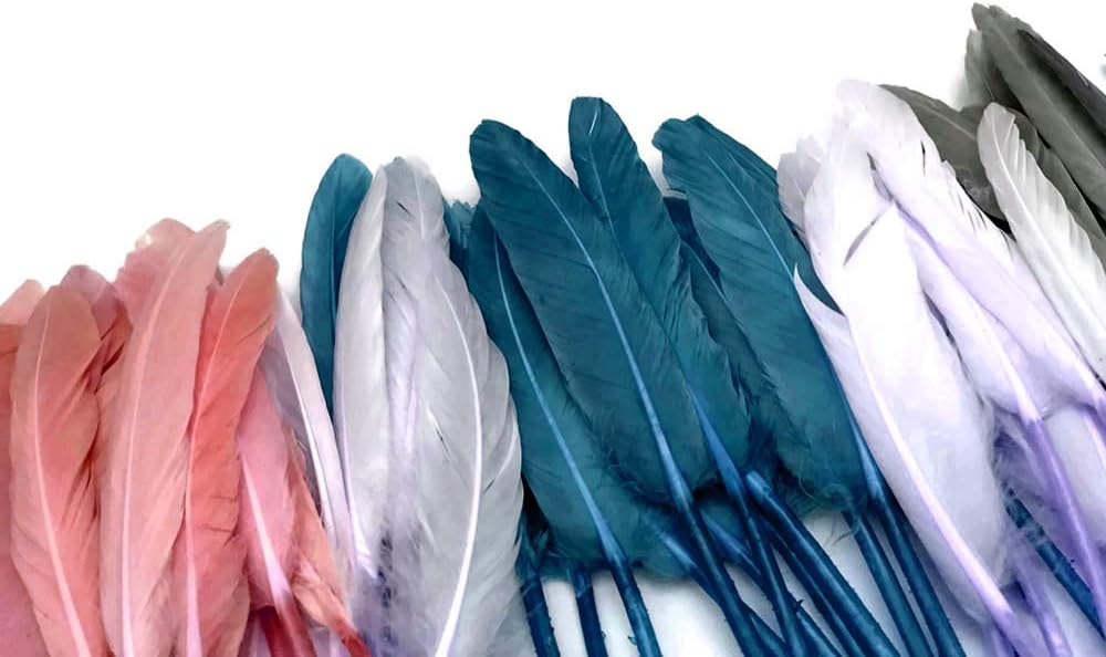 1/4 Lb - Natural White Duck Cochettes Wholesale Loose Feathers (Bulk) Carnival, Halloween, Wedding Craft Supply | Moonlight Feather