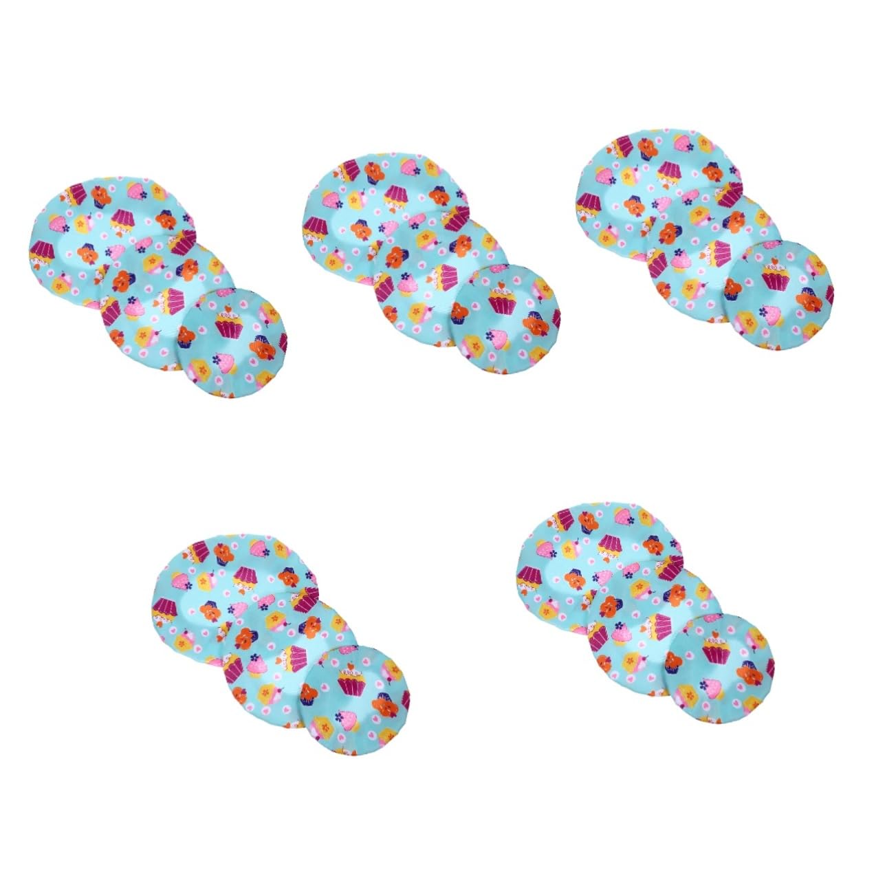 Garneck 5 Set Di Coperchi Estensibili Riutilizzabili Per Ciotole Per La Conservazione Degli Alimenti Per Ciotole Per La Lievitazione Del Pane Con Chiusura Ermetica