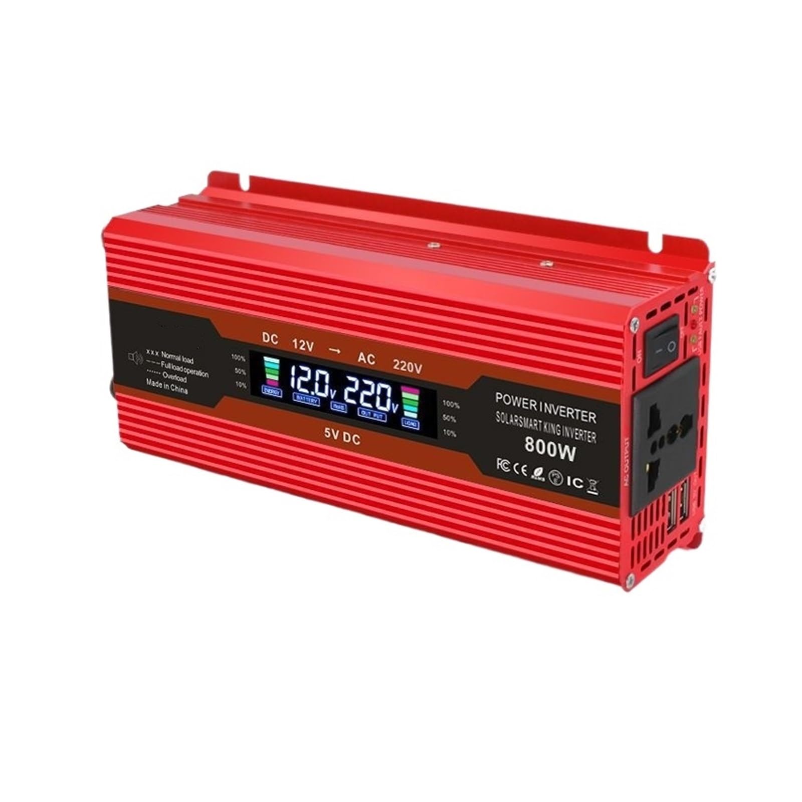 Onduleur 12V 24V à onde modifiée 800W avec écran LCD de contrôle - 5