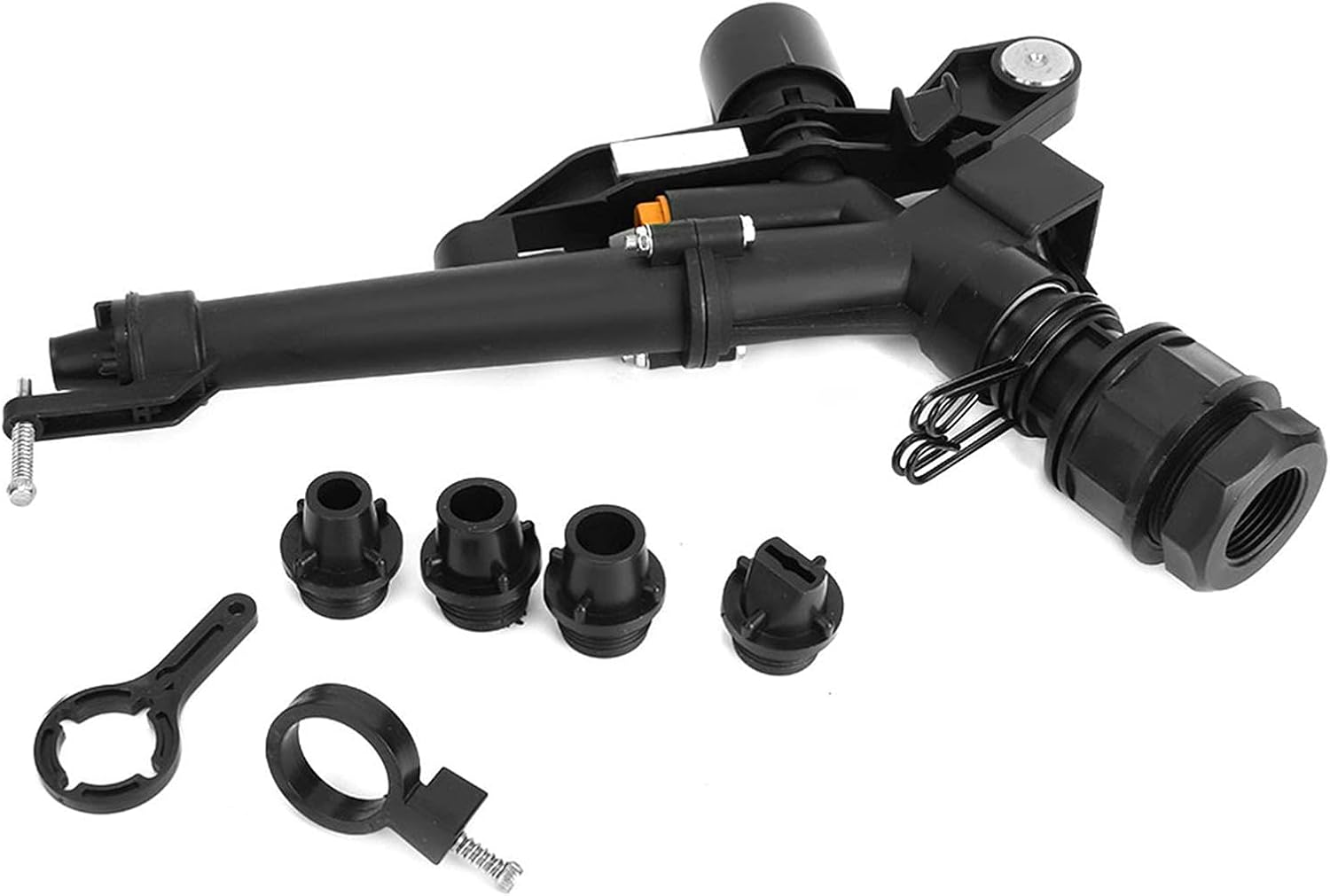 Adjustable 360 Degree Rotating Rocking Arm Sprinkler for Farm Irrigation, 1.5in to 1in Female Thread irrigation Sprinkler