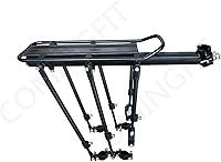 Vista 3 de Portabicicletas, 400 libras de capacidad, rodamientos sólidos, universal, ajustable, para bicicletas, equipaje, portaequipajes