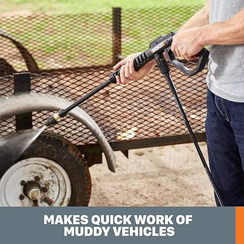 Miniatura 8 de Worx Lavadora a presión eléctrica de 13 amperios 1800 PSI con 3 boquillas - WG605