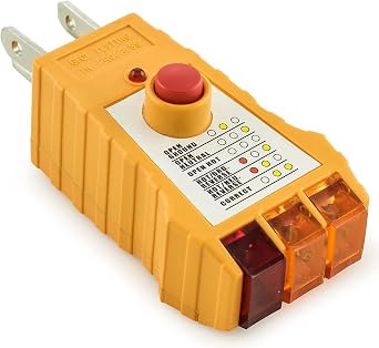 Socket Tester with GFCI Check, Receptacle Tester for Standard AC Outlets, Outlet Checker U.S.
