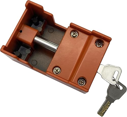 Miniatura 2 de X-Avion Van Lock color naranja, candado antirrobo de alta seguridad para RV, máquinas expendedoras y edificios de almacenamiento