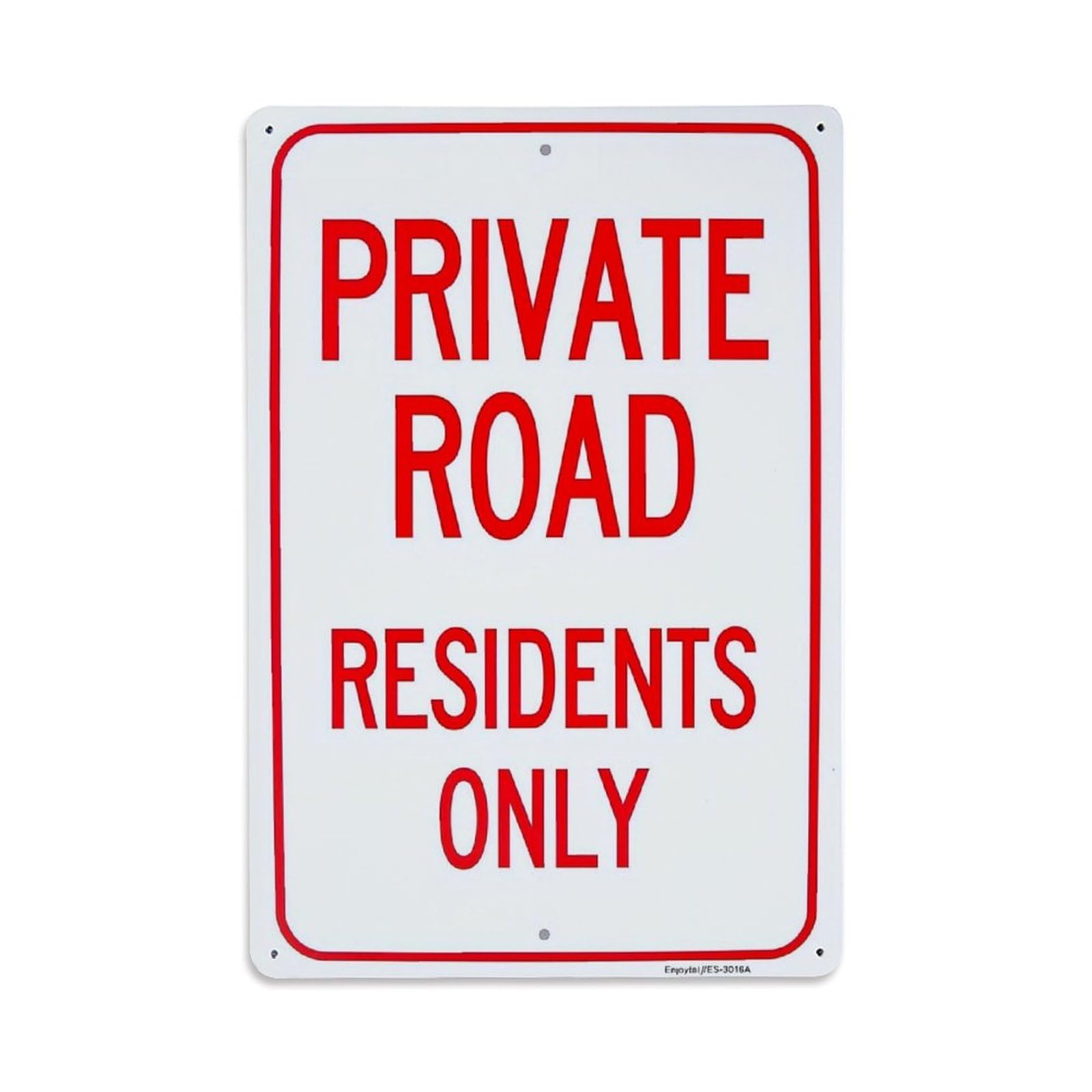 Jdfenggu Vintage Private Road Residents Only Sign Retro Metal Tin Sign, Metal Poster For Bar, Home, Man Cave, Kitchen, Laundry Room Art Decor 8X12 Inch