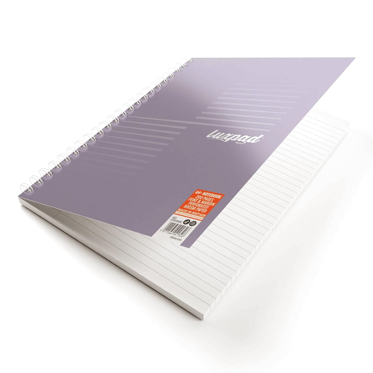 Silvine Luxpad Metallic A5+ FSC Wirebound Notebook - Lined (200 Pages) Pack of 3      Office Product