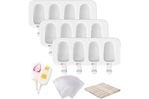 Popsicle Molds Set of 3, 12 Cavities Cakesicle Mold