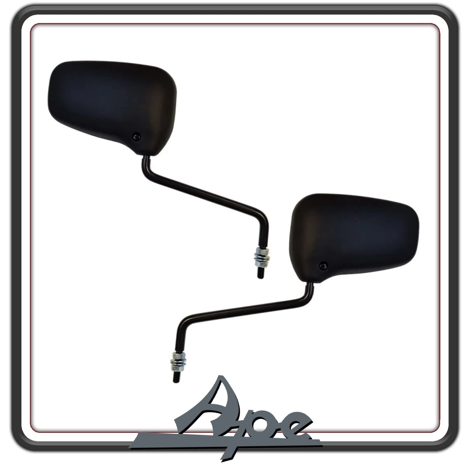 Espejo Retrovisor Derecho FAR 382 Para Piaggio Ape P2/P3 – Original Italiano, Color Gris