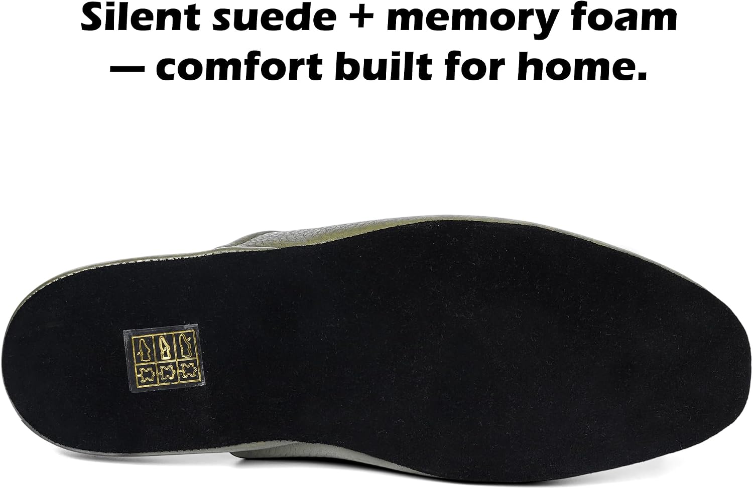 PAMIR Women's Genuine Full-Grain Leather Scuff Slippers | Buttery soft, Goatskin lining, Silent suede sole, Memory foam, Travel pouch