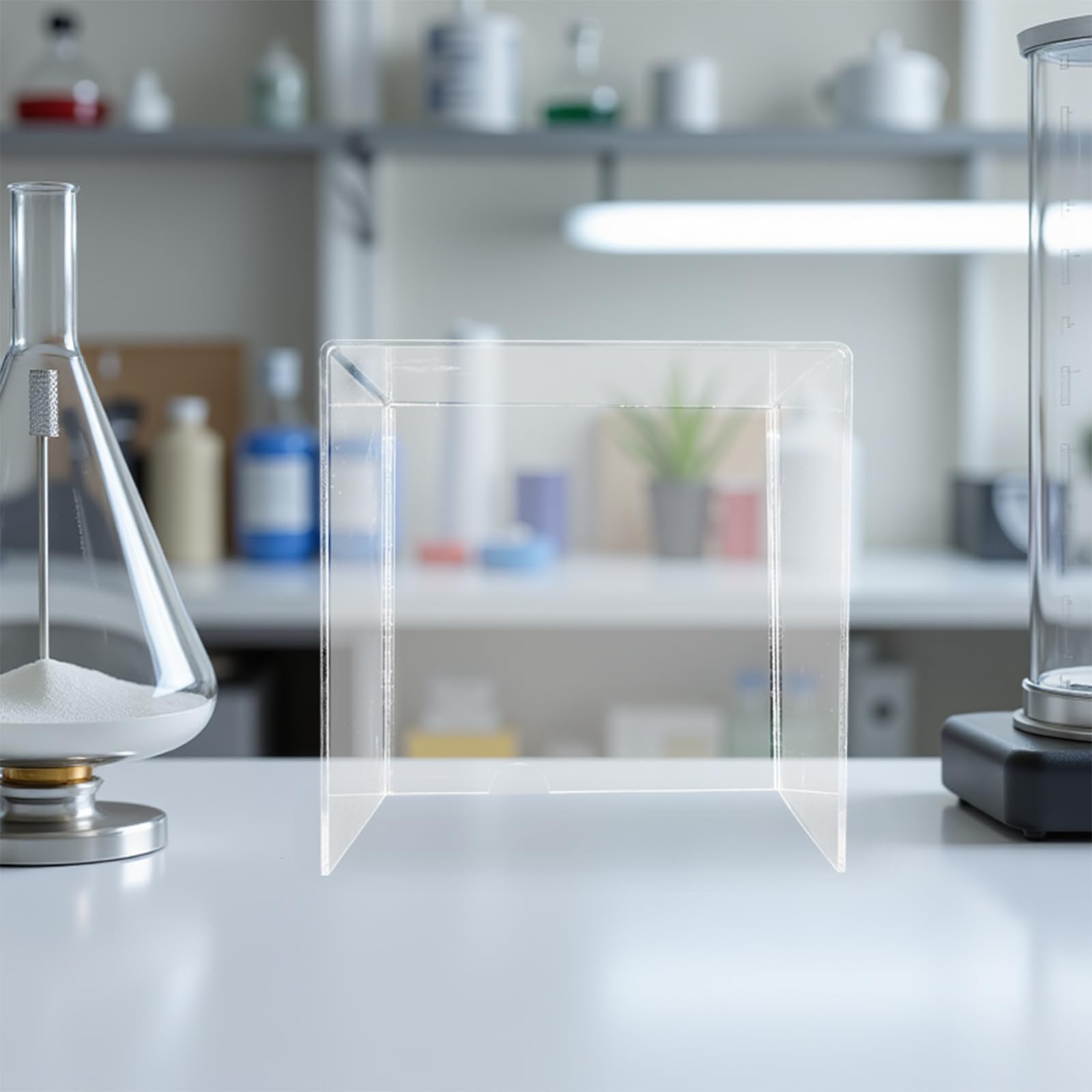 Cabilock Cubierta Resistente a Rayaduras Transparente de Acrílico Protectora Prueba de Viento para Báscula Digital de Joyería y Laboratorio para Uso Interior y Exterior