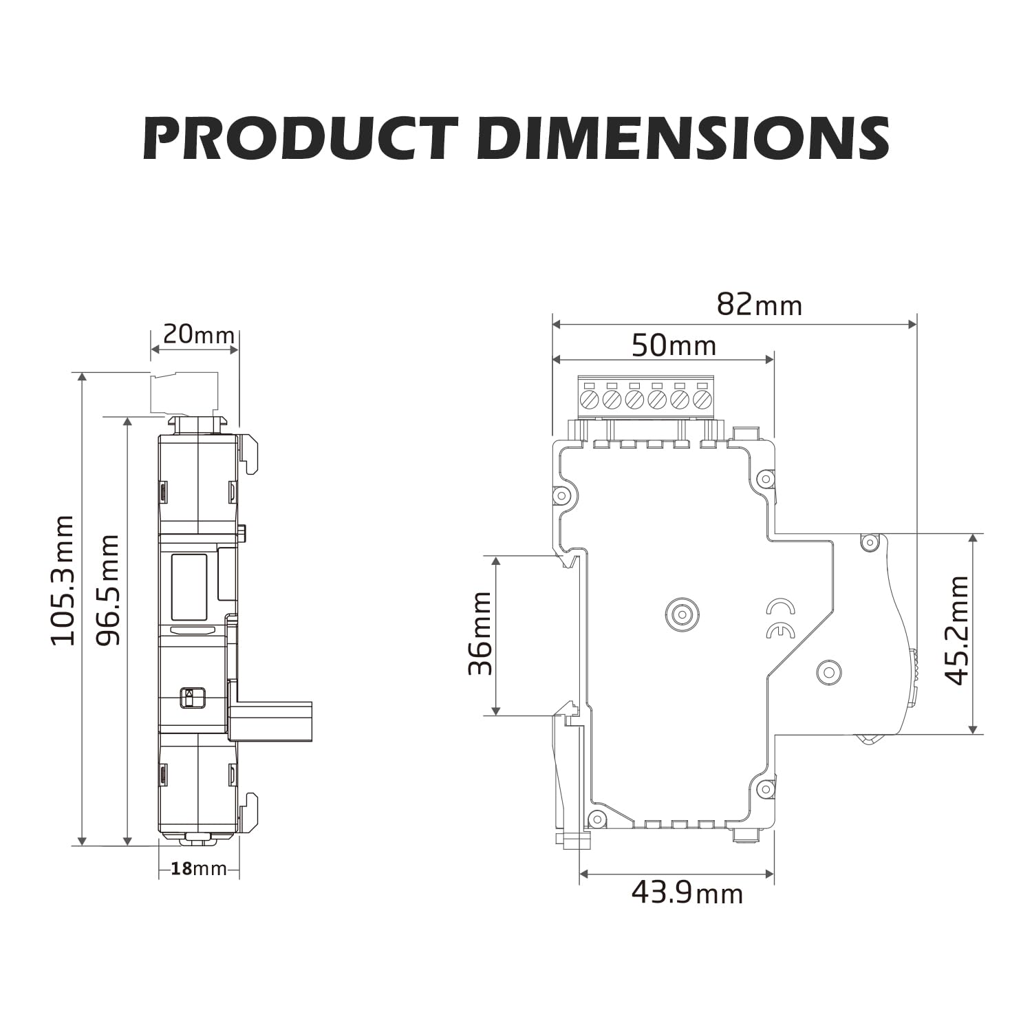 Tissting Interruttore Differenziale Autoreclosing 4P Display Digitale - Protezione Automatica RCD RCCB per Impianti Fotovoltaici Domotica e Stazioni Ricarica Veicoli Elettrici (40A)