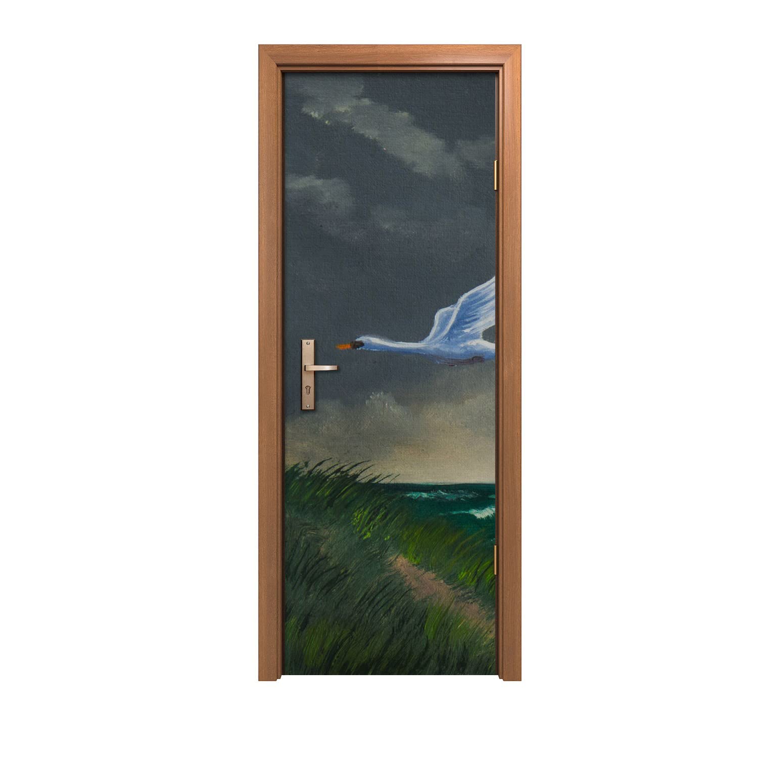 Autocollant de porte 70x200cm pour agrandir une petite pièce sombre