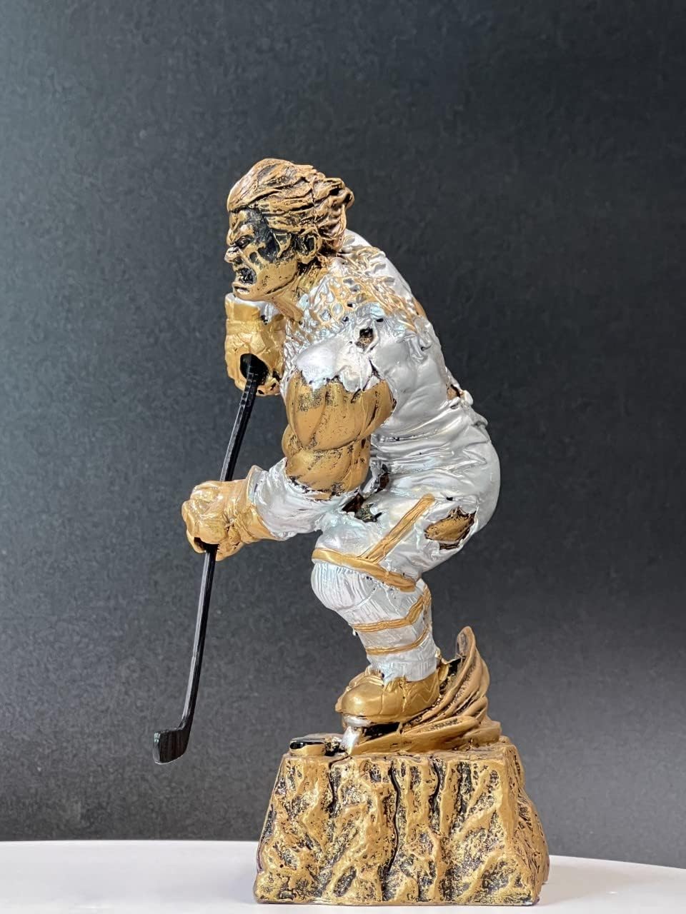 K2AWARDS Monster Hockey Trophy - 6.50 inch Action Hockey Trophy with Custom Plate