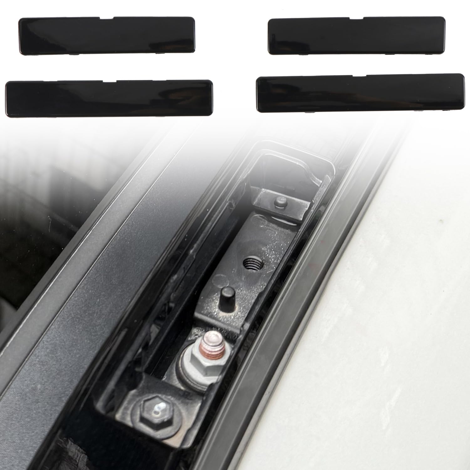 für RAV4 XA50 2019-2025 Abdeckung für Dachreling 4 Stück Schwarz