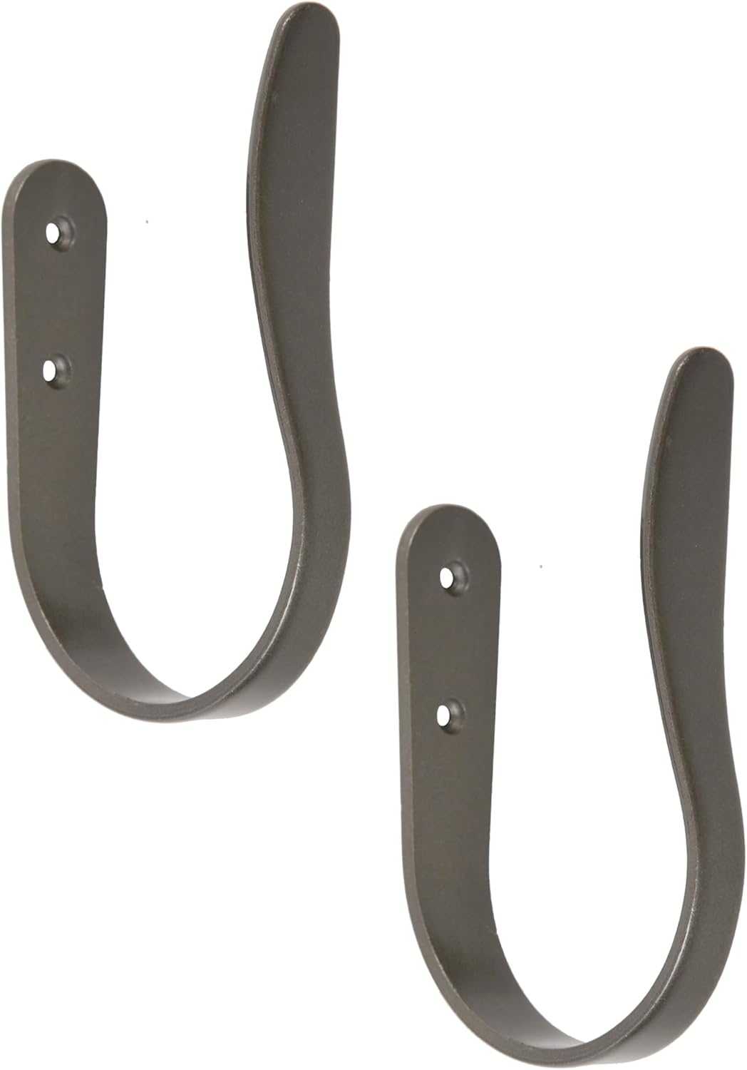 Kenney Gallery Decorative Holdbacks for Curtains and Drapes, Set of 2, Gunmetal