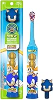 Vista 1 de FIREFLY Clean N' Protect, cepillo de dientes Sonic The Hedgehog con cubierta higiénica 3D, cerdas suaves de primera calidad, mango de agarre