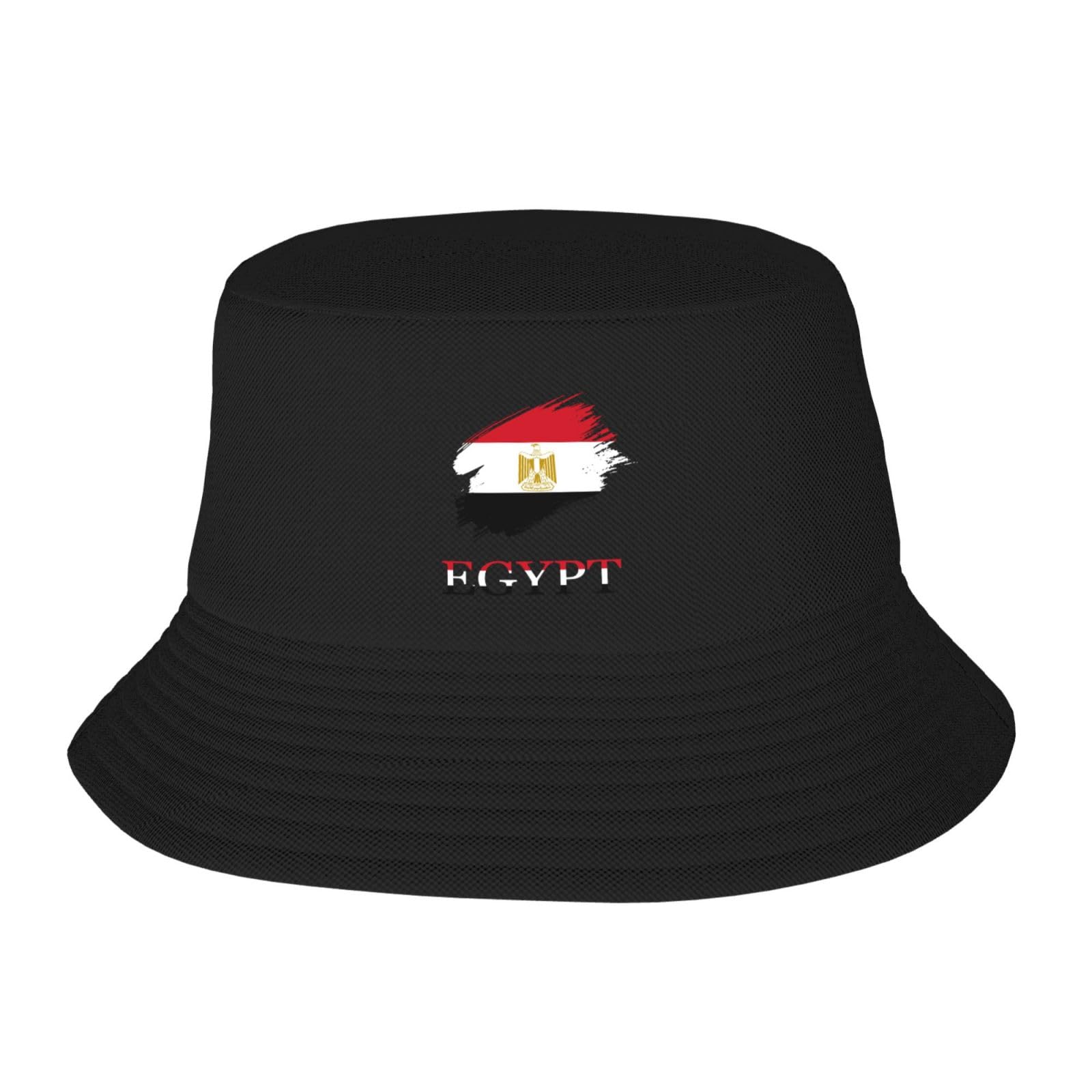 Hlbsdm Unisex As Pic Egyptian Egypt Flag Bucket Hat For Women Men Summer Travel Beach Sun Hat Outdoor Cap Funny Athletic Fashion Fishing Hat Black