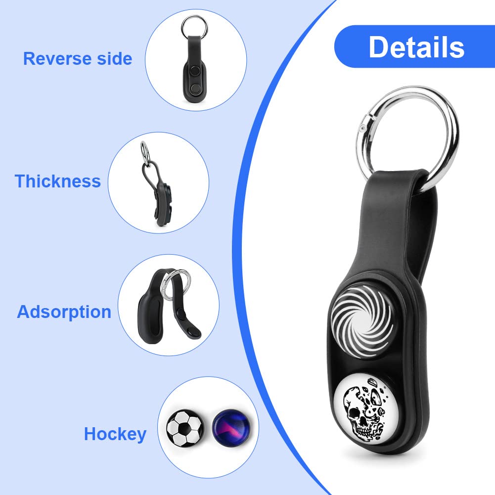 OSDUE Magnetyczna zabawka fidget, magnetyczna zabawka pop-up, dla dzieci i dorosłych, zabawka do budowania strachu, zabawka fidget, prezent dla dzieci i dorosłych (czarna B)