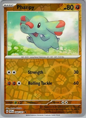 Phanpy - 048/091 - Reverse Holo - Paldean Fates - NM/M