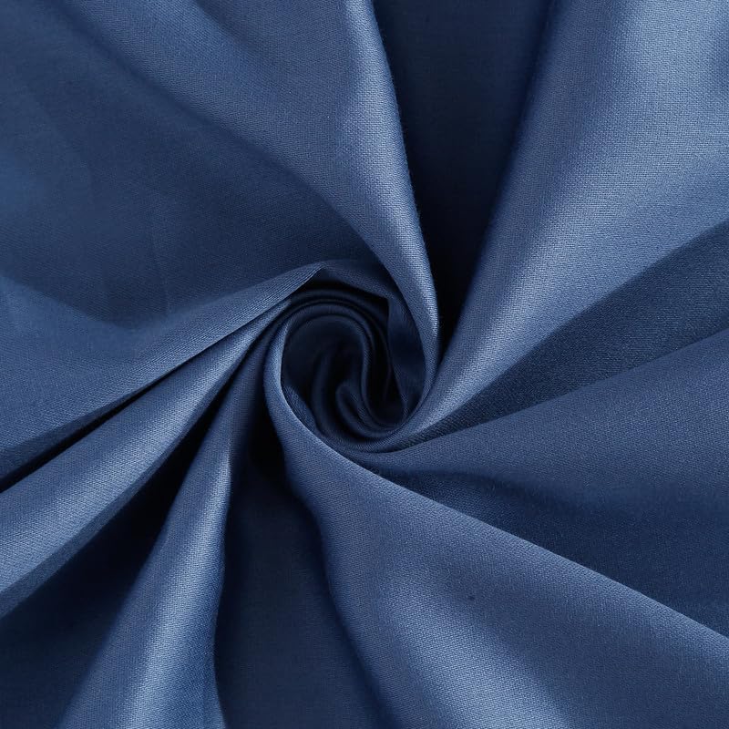 Image of Naksh Bedsheet for Double Bed King Size Plain 300 TC with 2 Pillow Covers | 300 Thread Count | Soft, Breathable Fabric Built for Daily Use | Bed Sheet Double Bed | Mid Blue |