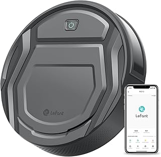 Lefant M210 Pro Robot Vacuum Cleaner, Tangle-Free 2200Pa Suction, Slim,Quiet, Self-Charging Wi-Fi/APP Remote Connected Robotic Vacuum Cleaner, Work with Alexa, Ideal for Pet Hair, Hard Floors