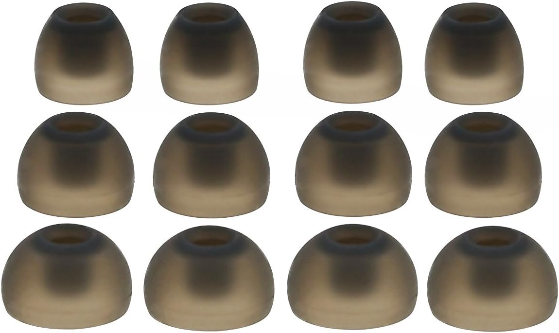 NICKSTON 12pcs (TRS-B) 4S / 4M / 4L Replacement Set Ear Adapters Ear Tips Earbuds for Symphonized In Ear Earphones Headphones
