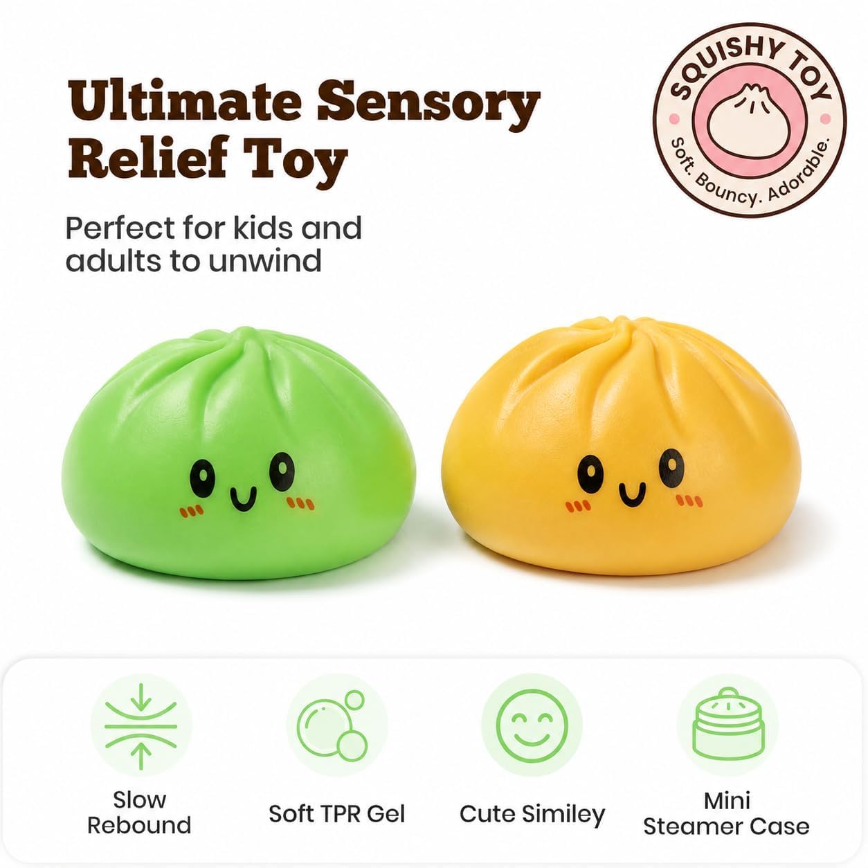 Dumpling Squishy Toys - Stress Relief & Mystery Box -7