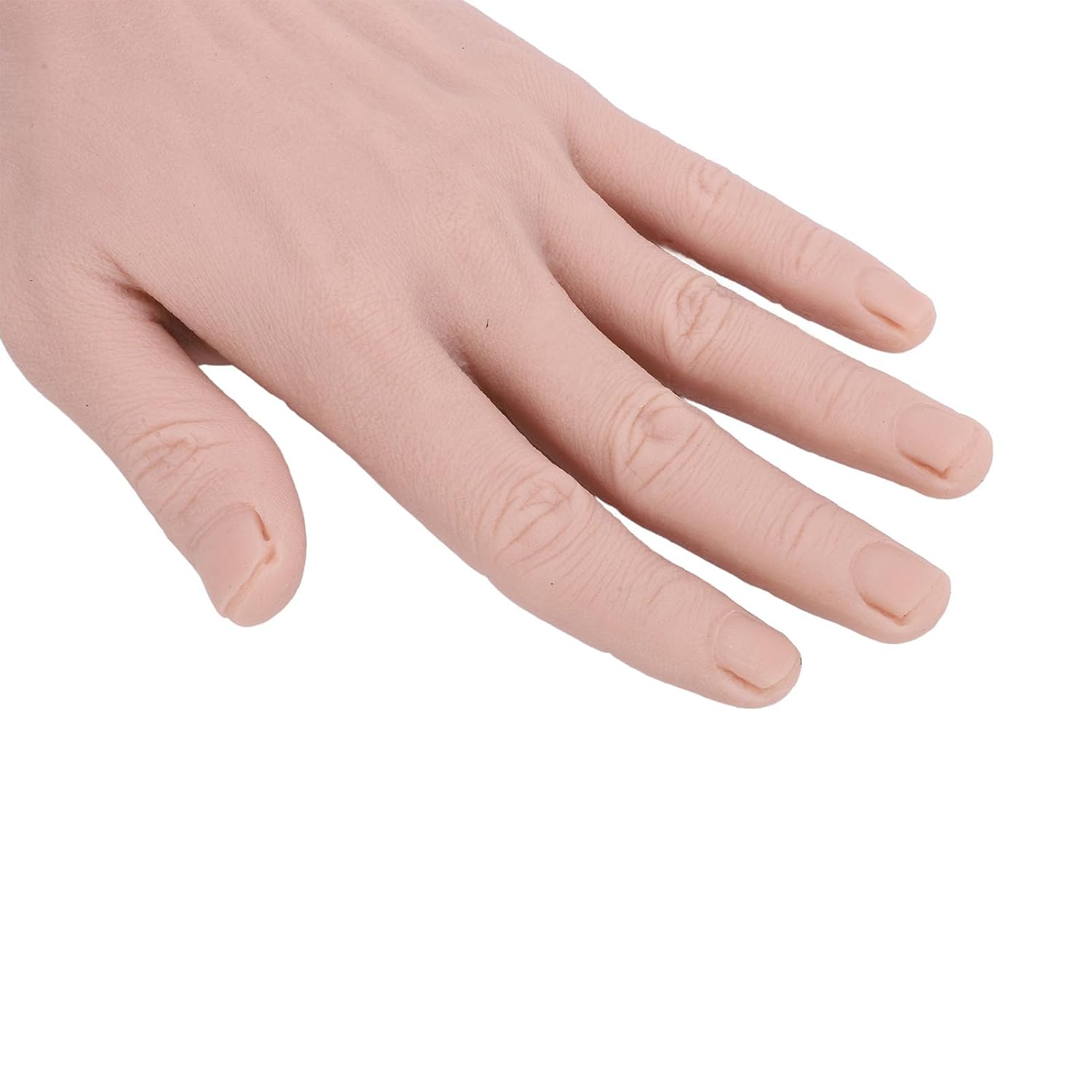 Silicone Male Hand Model, Reusable Silicone Artificial Hand Model for Festival Props Painting Practice, Silicone Tattoo Practice Hand for Experienced Tattoo Artists and Beginners