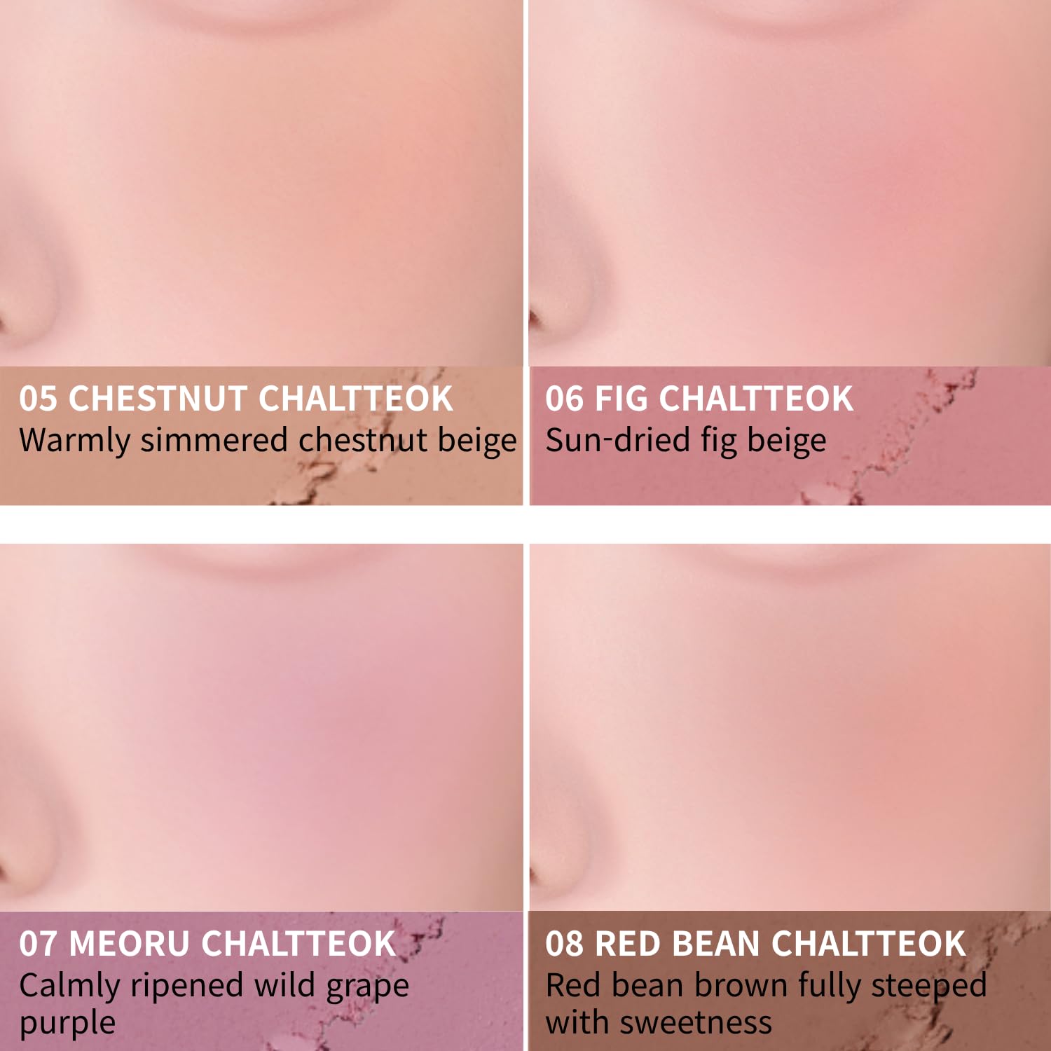 BBIA Chaltteok Blush – Soft Blurring Jelly-Like Powder Texture Lightweight & Buildable Korean Blush Natural Matte Finish Long-Lasting Smooth Pore-Blurring Cheek Color (05 CHESTNUT CHALTTEOK) image 3