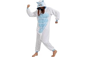 Adult Snow Monster Onesie Pajamas: Hibernate in Cozy Warmth