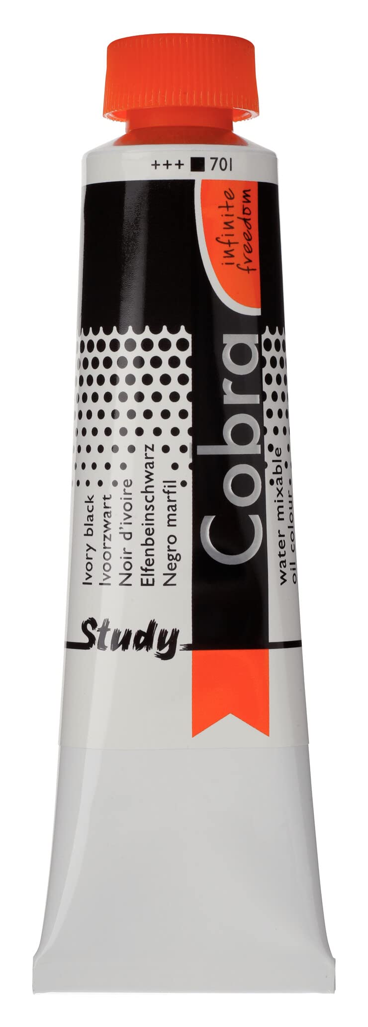 Cobra Black/White Royal Talens Artists' Water Mixable Oil Color, 40 Ml Tube, Ivory (25057010)