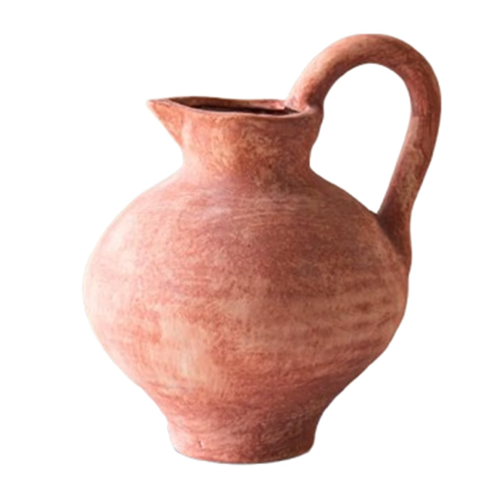 Ceramiczny, nowoczesny wazon dekoracyjny, ręcznie robione wazony z różowej ceramiki, dekoracyjne wazony z terakoty na kwiaty, do salonu, na środek stołu, na stół, do wystroju domu,A