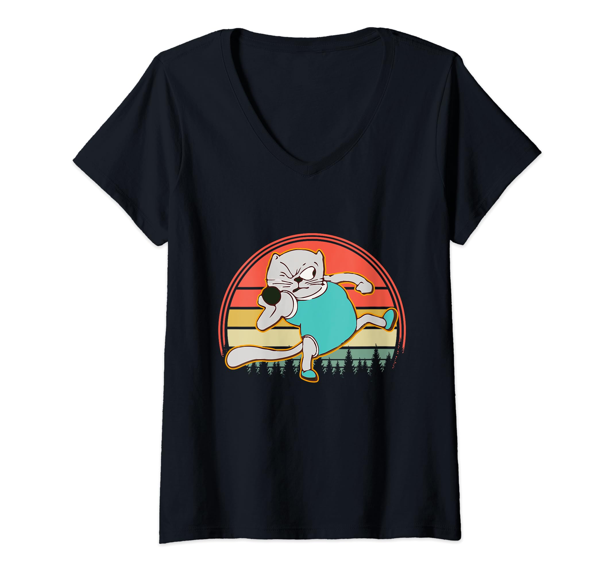 Throwe rCool And Funny Shot Put Player shot put V-Neck T-Shirt