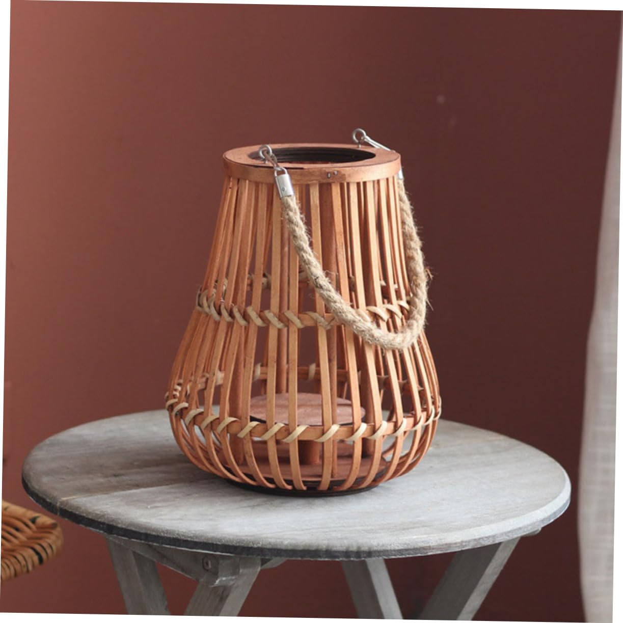 MAGICLULU Ozdoby Do Lamp W Stylu Retro Wiszące Uchwyt Na Lampion W Stylu Boho Retro Ręczna Latarnia Dekoracyjna Dekoracja Do Wnętrz Ogrodowa