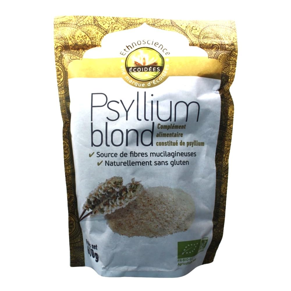Ecoidées | Psyllium Blond, riche en mucilage, fibres solubles | 600 g
