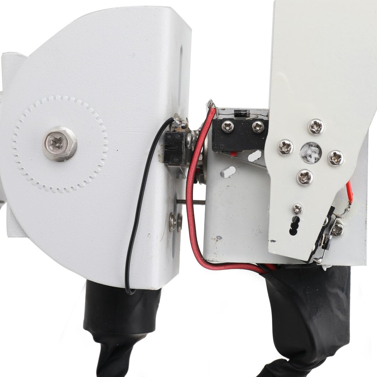 Bricolaje 30 W Dos ejes giratorio Cardán Solar Tracking Robot vigilancia alto par motor engranaje helicoidal