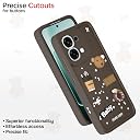 Pikkme Back Cover for Oppo F31 5G / Oppo F33 5G | 3D Bear Silicone Cute & Fun Coffee Cartoon | Full Body Protection Bumper Case (Brown) gallery image