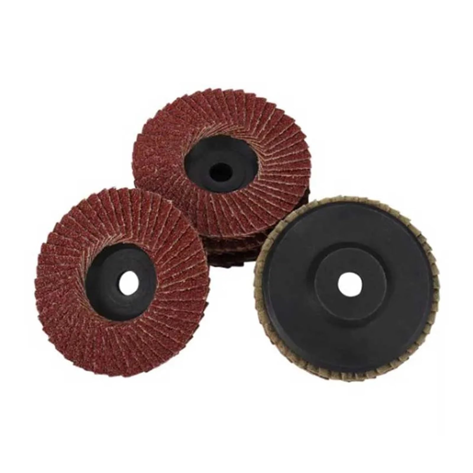 Discos de solapa planos de 75mm, muelas de molienda de 3 ", accesorios de amoladora angular Mi/ni, discos de lijado for pulido de madera y Metal, 3 uds.