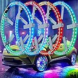 GOGOONE 11” Dream Chasing Color LED Wheel Ring Light Kit W/Turn Signal Braking 408-LEDS Double-Row R