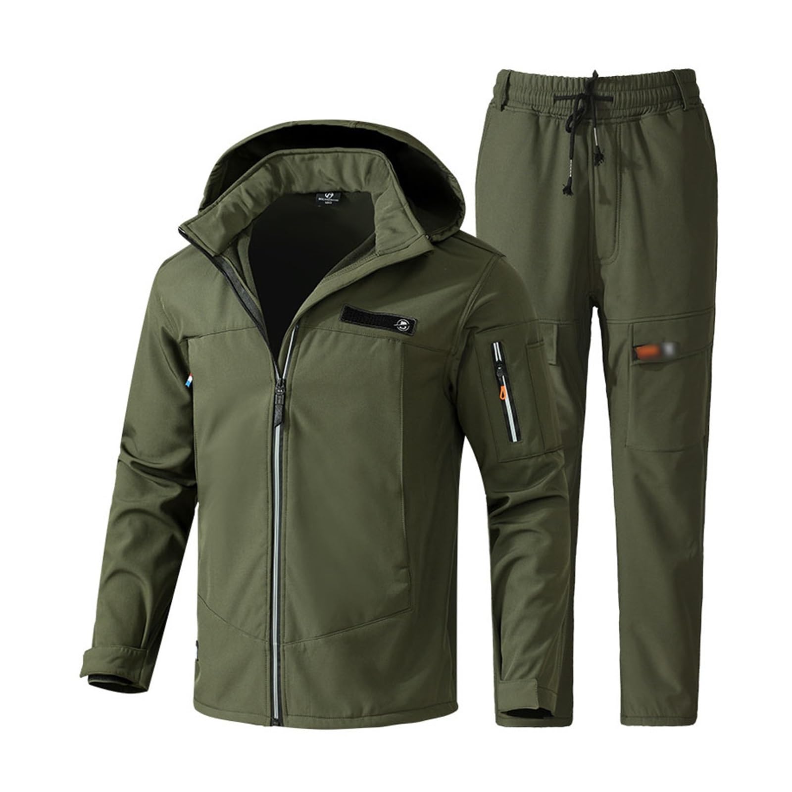 Wygwlg Set Aus Jacke Und Hose Für Herren, Warmes, Isoliertes, Wasserdichtes Snowboard-Schneeanzug-Set Für Herren Mit Kapuze, Zweiteiliger Skianzug Für Outdoor-Sportarten, Für Skifahren