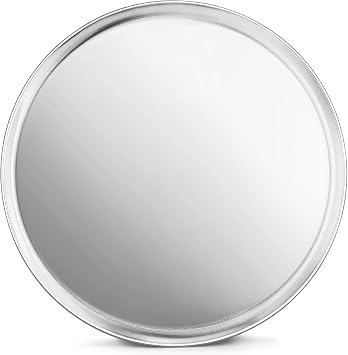 9-inch Aluminum Pizza Tray | Commercial Grade Round Baking Tray for Oven, Home & Restaurant Use [1 Pack]