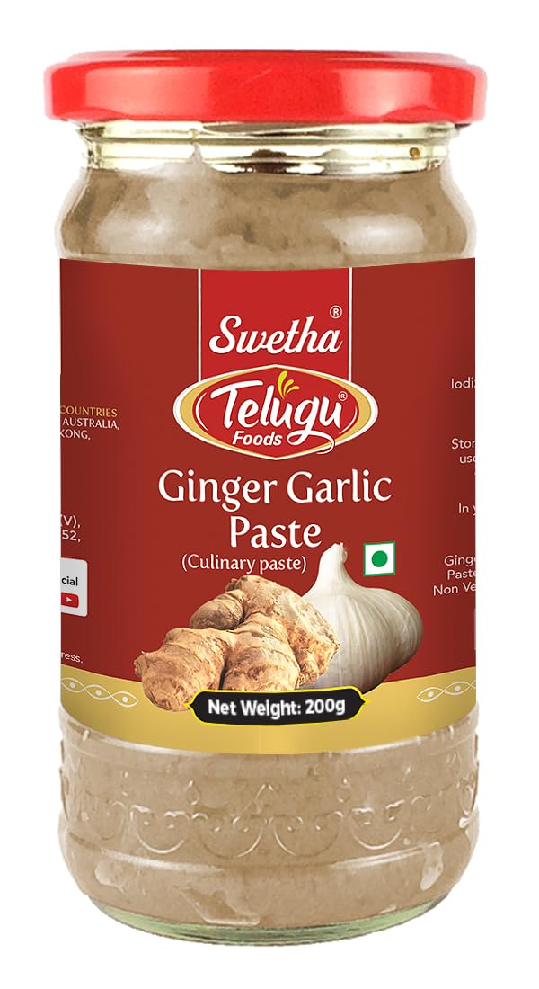 Telugu Foods Swetha Ginger Garlic Paste 200G X 2(400G) (B0CK5WXQDB) Amazon Price History, Amazon Price Tracker